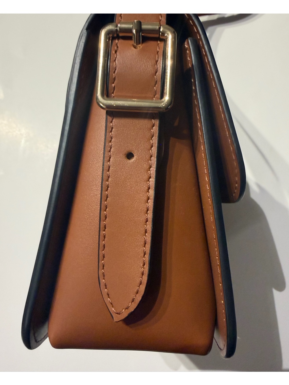 Longchamp Box Trot Crossbody Cognac/Pale Gold - Picture 6 of 16
